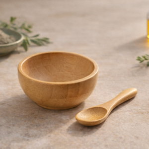 Bamboo Bowl & Spoon Set